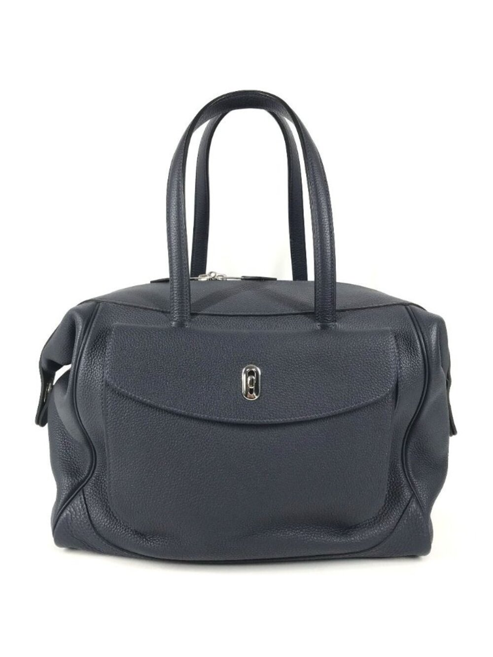 Hermes Boston Bag Warago Cabin 35 Togo Navy